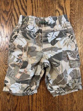 Baby Gap Infant Cargo Shorts 0–3 Months Camo Safari Print Summer 2006 Vintage